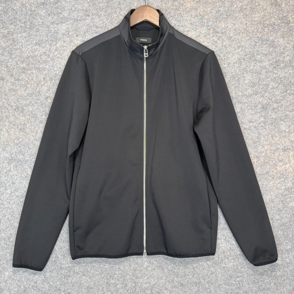 Theory Rolenn Tech Performance Track Jacket Mens Medium Lightweight Breathable